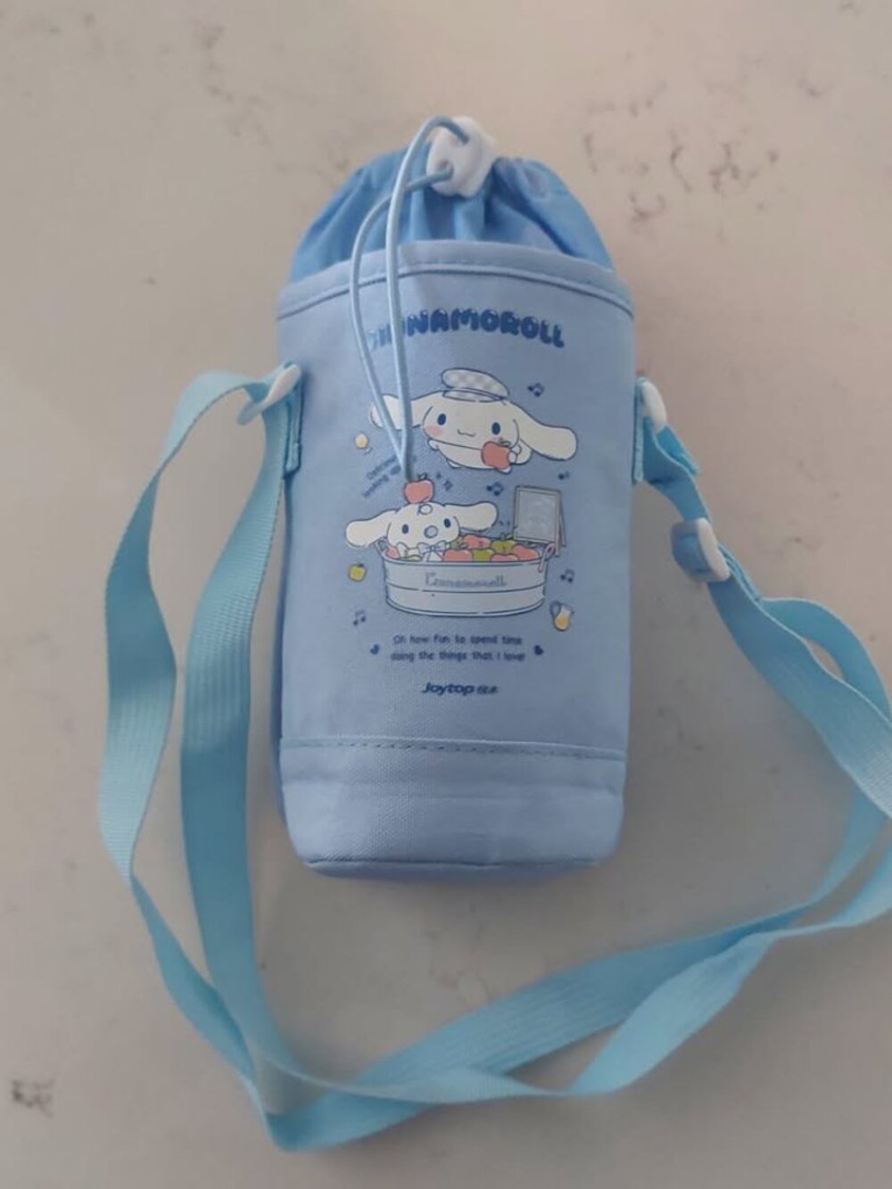NEW Sanrio Cinnamoroll Water Bottle & Cel Phone Tote Bag Crossbody Carrier Purse
